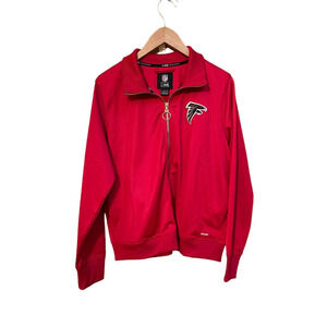 NFL MSX Team Apparel Atlanta Falcons Women’s Red Zip Up Jacket Size XL NWT
